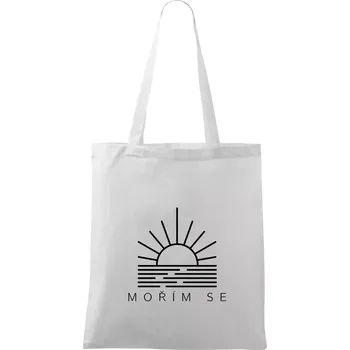 Ikona - mořím se - Taška bavlněná - 42 x 38 cm ( Bílá )