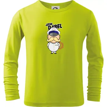 Dětská móda Jsem ďábel kapitán - Triko dětské Long Sleeve - 146 cm/10 let ( Limetková )