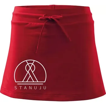 Dámská sukně Ikona - stanuju - Sportovní sukně - two in one - L ( Červená )