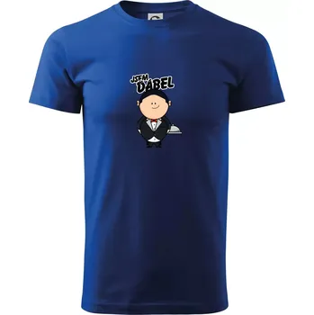 Pánské tričko Jsem ďábel číšník - Triko extra velké (5-8XL) - 6XL ( Královská modrá )