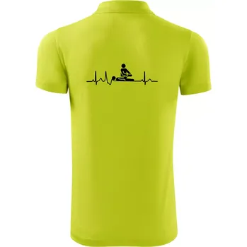Pánská košile EKG fyzioterapie - Polokošile Victory sportovní (dresovina) - XL ( Limetková )