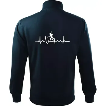 Pánská mikina Ekg tanec - vlasy - Mikina bez kapuce Adventure - 3XL ( Námořní modrá (velmi tmavá - téměř černá) )