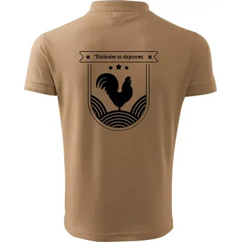 Pánská košile Vstávám se slepicemi - Polokošile pánská Pique Polo 203 - XL ( Písková )
