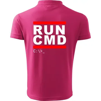 Pánská košile Run CMD - Polokošile pánská Pique Polo 203 - 5XL ( Purpurová )