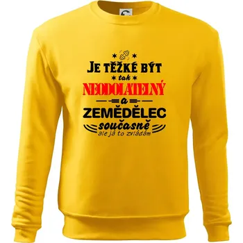 Pánská mikina Je těžké být neodolatelný zemědělec - Mikina Essential pánská - 3XL ( Žlutá )