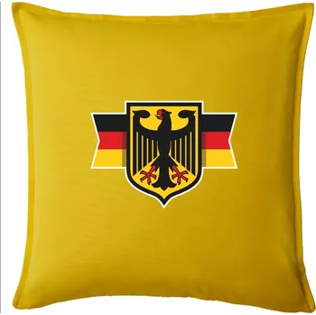 Polštář Německá orlice a vlajka - Polštář 50x50 - 50x50 - Pouze potah ( Žlutá )