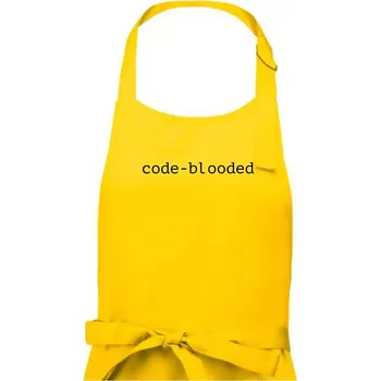 Kuchyňská zástěra Code blooded - Pánská zástěra na vaření - Univerzální velikost ( Žlutá )
