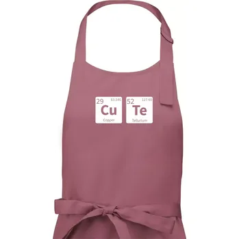 Kuchyňská zástěra Cute - tabulka - Pánská zástěra na vaření - Univerzální velikost ( Starorůžová )