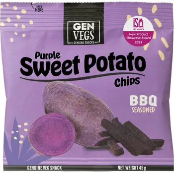 Slaná pochutina Gen Fruit Batátové chipsy BBQ