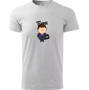 Jsem ďábel obchoďák - Triko extra velké (5-8XL) - 8XL ( Světlešedý Melír )