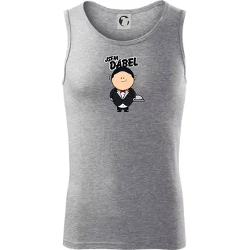 Jsem ďábel číšník - Tílko pánské Core - 2XL ( Tmavě šedý melír )