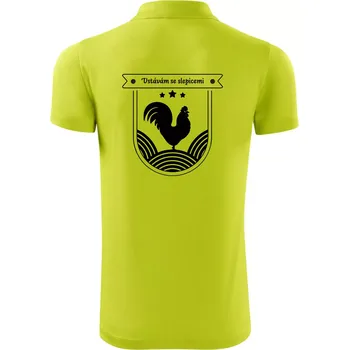 Pánská košile Vstávám se slepicemi - Polokošile Victory sportovní (dresovina) - 3XL ( Limetková )
