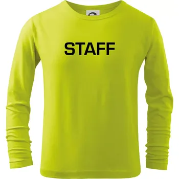Staff - Triko dětské Long Sleeve - 158 cm/12 let ( Limetková )