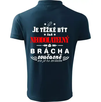 Pánská košile Je těžké být neodolatelný traktorista - Polokošile pánská Pique Polo 203 - 3XL ( Námořní modrá (velmi tmavá - téměř černá) )