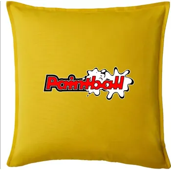 Polštář Paintball splash - Polštář 50x50 - 50x50 - Pouze potah ( Žlutá )