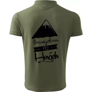 Pánská košile Šmejdím po horách - Polokošile pánská Pique Polo 203 - L ( Khaki )