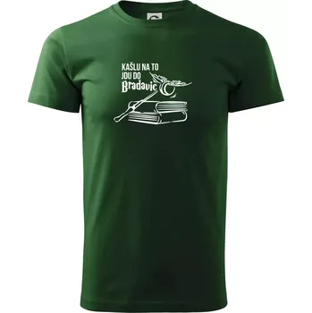 Kašlu na to, jdu do Bradavic - Triko extra velké (5-8XL) - 7XL ( Lahvově zelená )