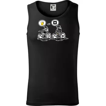 Cyklistika na co myslím - Tílko pánské Core - XL ( Černá )