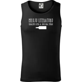 Miluju literaturu - Tílko pánské Core - S ( Černá )