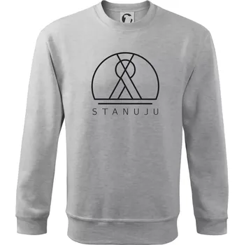 Pánská mikina Ikona - stanuju - Mikina Essential pánská - 2XL ( Světlešedý Melír )