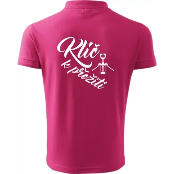 Pánská košile Vývrtka mechanická - Klíč k přežití - Polokošile pánská Pique Polo 203 - 4XL ( Purpurová )