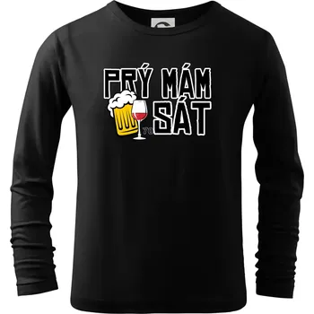 Chlapecké tričko Prý mám 70 SÁT - Triko dětské Long Sleeve - 122 cm/6 let ( Černá )