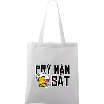 Prý mám 50 SÁT - Taška bavlněná - 42 x 38 cm ( Bílá )