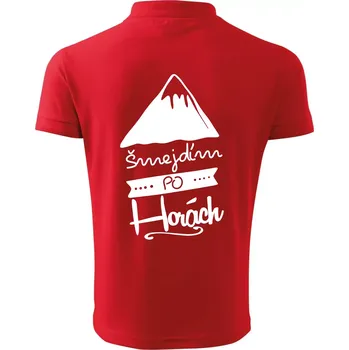 Pánská košile Šmejdím po horách - Polokošile pánská Pique Polo 203 - 3XL ( Červená )