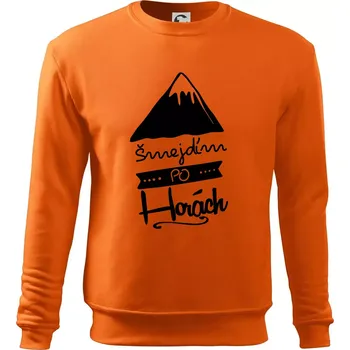 Pánská mikina Šmejdím po horách - Mikina Essential pánská - S ( Oranžová )