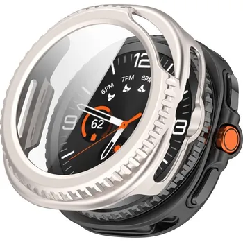 VSECHNONAMOBIL 117370 PC FULL COVER Plastový kryt se sklem pro Samsung Galaxy Watch8 Classic 46mm STARLIGHT