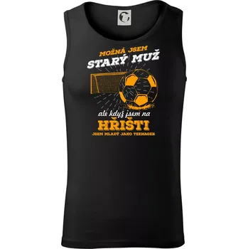 Fotbalista - možná jsem starý muž - Tílko pánské Core - M ( Černá )