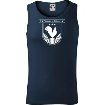 Vstávám se slepicemi - Tílko pánské Core - XL ( Námořní modrá (velmi tmavá - téměř černá) )