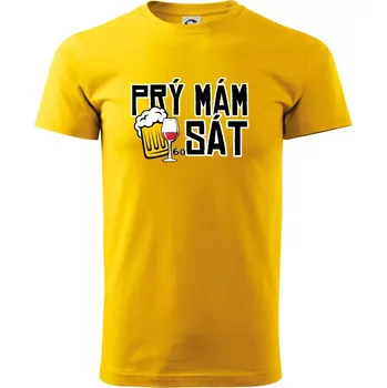 Pánské tričko Prý mám 60 SÁT - Triko extra velké (5-8XL) - 7XL ( Žlutá )