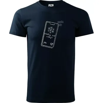 Vcelky mě volají - musím jít - Triko extra velké (5-8XL) - 8XL ( Námořní modrá (velmi tmavá - téměř černá) )