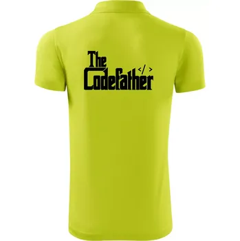 Pánská košile The codefather - Polokošile Victory sportovní (dresovina) - S ( Limetková )