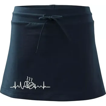 Dámská sukně EKG zrna kávy - Sportovní sukně - two in one - XL ( Námořní modrá (velmi tmavá - téměř černá) )