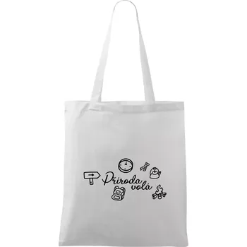 Ikony - příroda volá - Taška bavlněná - 42 x 38 cm ( Bílá )