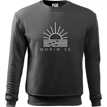 Chlapecké tričko Ikona - mořím se - Mikina Essential dětská - 146 cm/10 let ( Tmavá břidlice (šedá se zeleným nádechem) )