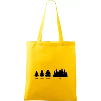 Evoluce lesa - Taška bavlněná - 42 x 38 cm ( Žlutá )