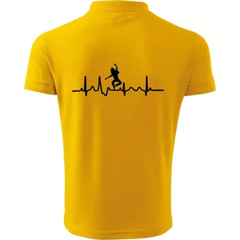 Pánská košile Ekg tanec - vlasy - Polokošile pánská Pique Polo 203 - 3XL ( Žlutá )