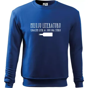 Chlapecké tričko Miluju literaturu - Mikina Essential dětská - 158 cm/12 let ( Královská modrá )