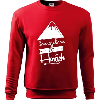 Pánská mikina Šmejdím po horách - Mikina Essential pánská - XL ( Červená )