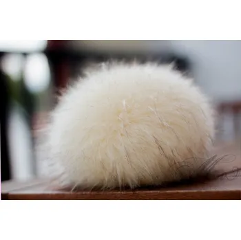 Bambule 15cm krémová s hnědými konečky (Bambule 15cm krémová s hnědými konečky)