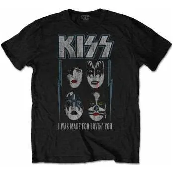 Pánské tričko Merch Kiss: Tričko Made For Lovin' You XXL