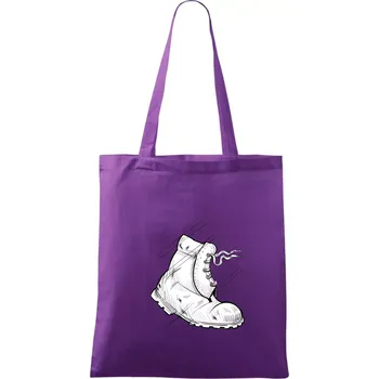 Boty do nepohody - Taška bavlněná - 42 x 38 cm ( Fialová )