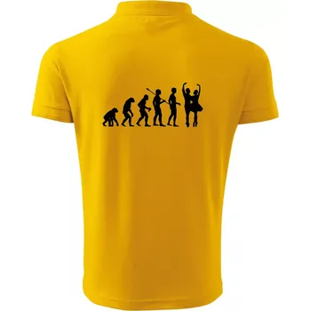 Pánská košile Evoluce tanec - pár - Polokošile pánská Pique Polo 203 - L ( Žlutá )
