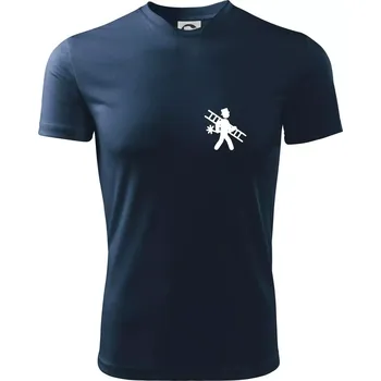 Kominík logo prso - Dětské triko sportovní (dresovina) - 158 cm/12 let ( Námořní modrá (velmi tmavá - téměř černá) )