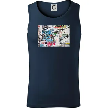 Otrhaná nástěnka - Tílko pánské Core - XL ( Námořní modrá (velmi tmavá - téměř černá) )