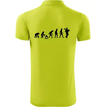 Pánská košile Evoluce kominík v klobouku - Polokošile Victory sportovní (dresovina) - 3XL ( Limetková )