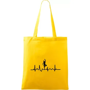 EKG tanečník muž - Taška bavlněná - 42 x 38 cm ( Žlutá )